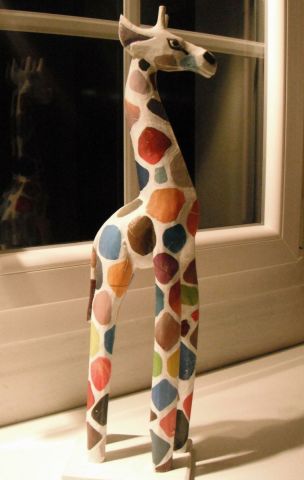 girafe d'europe (la derni�re) - Sculpture - MURIEL AUSTRUY