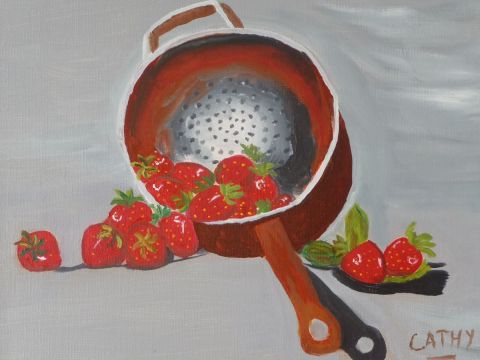 fraises - Peinture - jeromesteph