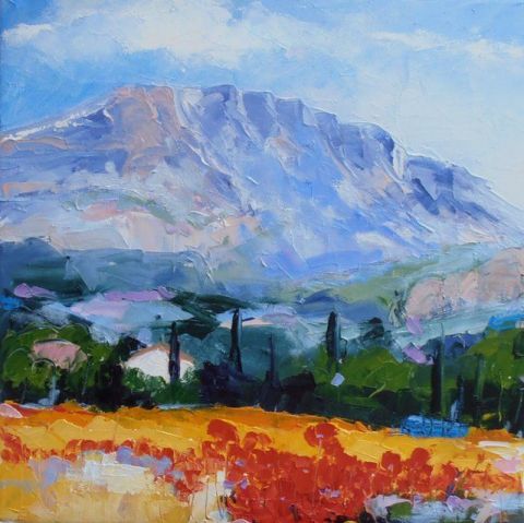 Ste Victoire en �t� - Peinture - Veronique LANCIEN