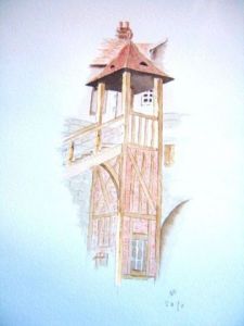 Voir le détail de cette oeuvre: Tour de garde à Honfleur