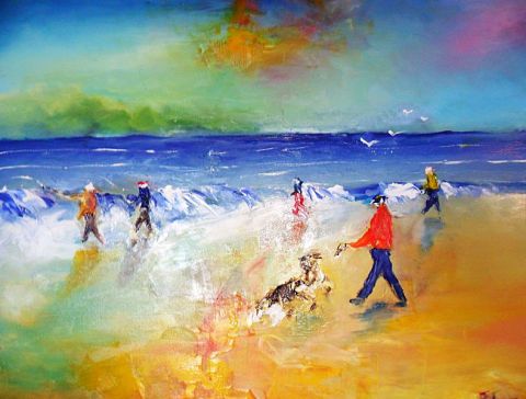 l'oc�an - Peinture - denuit