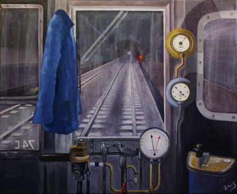 Voyage au Centre de la Terre - Peinture - 2nis