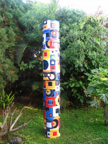 Totem bidonville - Sculpture - ANTOINE MELLADO
