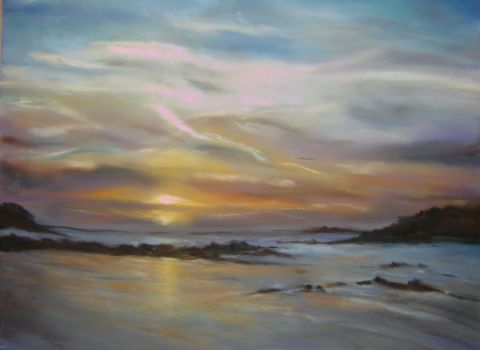 coucher de soleil - Peinture - Mc Palcowski-Collin