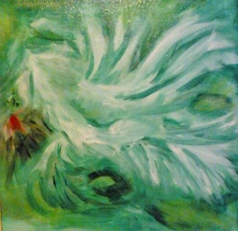 White phoenix - Peinture - Trixie 