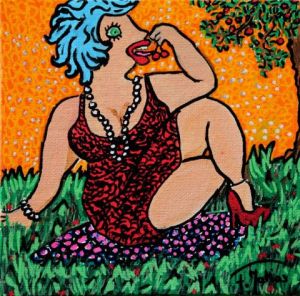 Voir cette oeuvre de fiorella-matias: la dame aux cerises