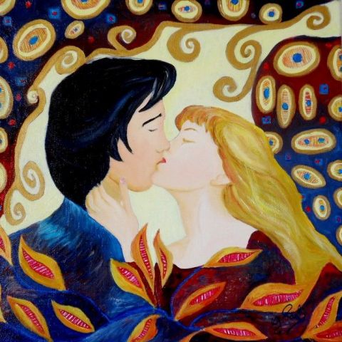 Le baiser - Peinture - Paoli