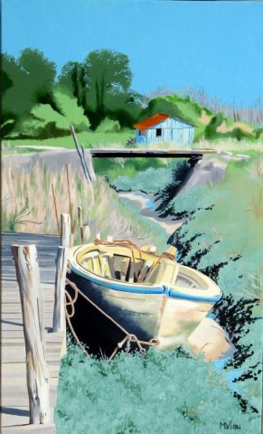 Barque à Fort Royer - Peinture - MICHELLE