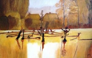 Voir cette oeuvre de DANIELE MORGANTI: le soleil se levait sur le marais