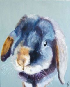 Voir le détail de cette oeuvre: portrait de Pinpin, lapin sympathique