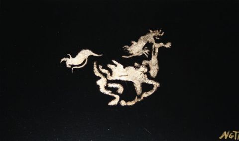 L'artiste cyril nguyen thanh - cheval au galop