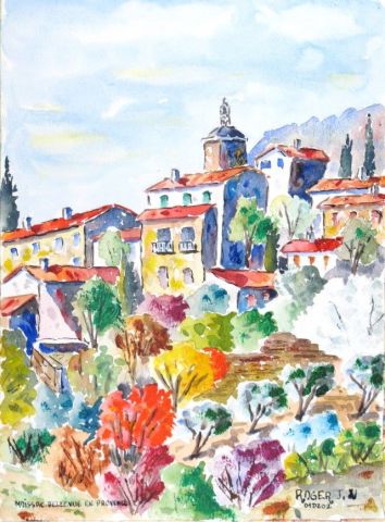 Moissac-Bellevue en Provence - Peinture - ROGER J