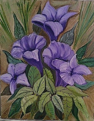 Purple - Peinture - FABRIZIO