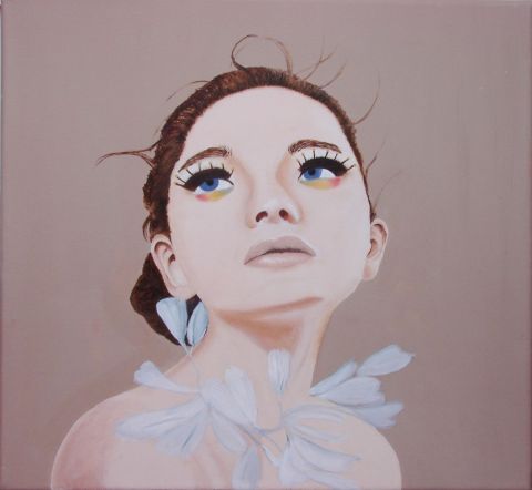 Petites plumes  - Peinture - Catherine BEGOT