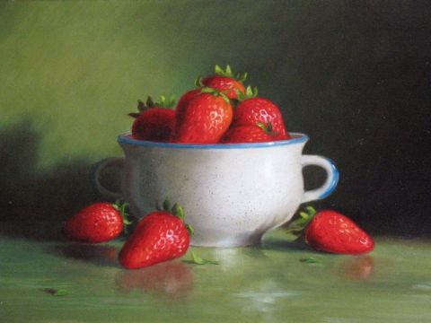 fraises - Peinture - BENOIT QUESNEL