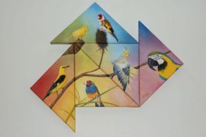 Voir cette oeuvre de daphne: oiseaux en géométrie