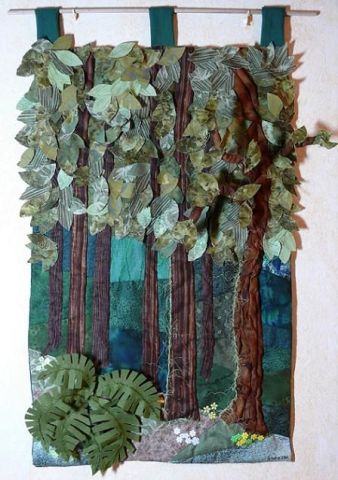 En Forêt - Art textile - Laure VERGNE
