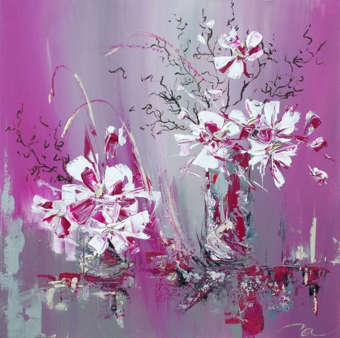 Orchidée - Peinture - Michael Aksamit