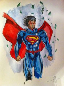 Voir cette oeuvre de Anthony Darr : Superman broken Kryptonite