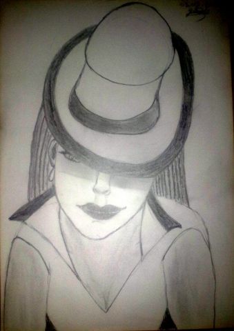 A l'ombre d'un chapeau - Dessin - Joana Sweet