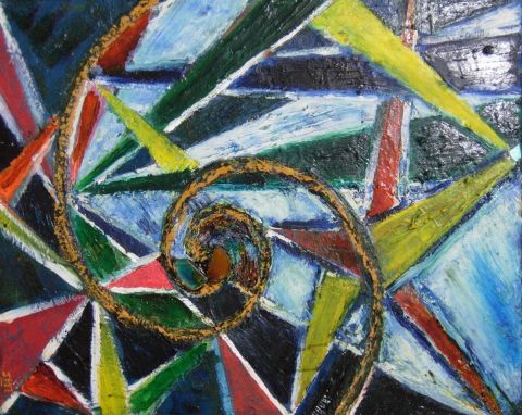 La spirale paradoxale de la vie - Peinture - JMT