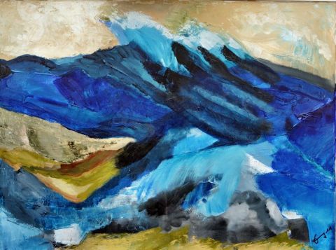 Tsunami - Peinture - Albert Enz