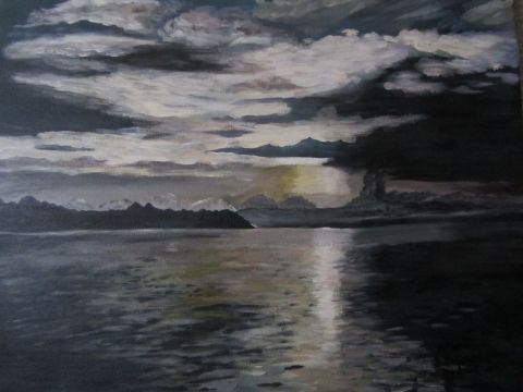 L'artiste MONE - Coucher de soleil sur le Lough Derg