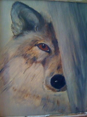 L'artiste dominique zahnbrecher - l'oeil du loup
