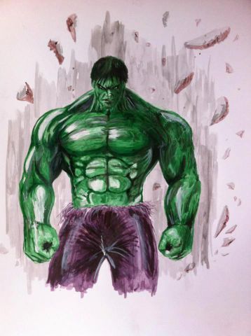 L'artiste Anthony Darr  - The incredible Hulk