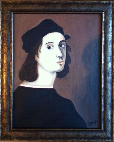 Portrait de Raphaël - Peinture - Michele Monnet