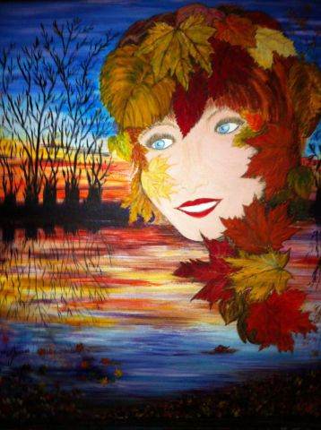 la fée automne - Peinture - Catherine James