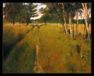 Voir cette oeuvre de Jean Louis Courteau: chemin hautes herbes