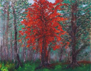 Voir cette oeuvre de gilda campanella: l'arbre rouge