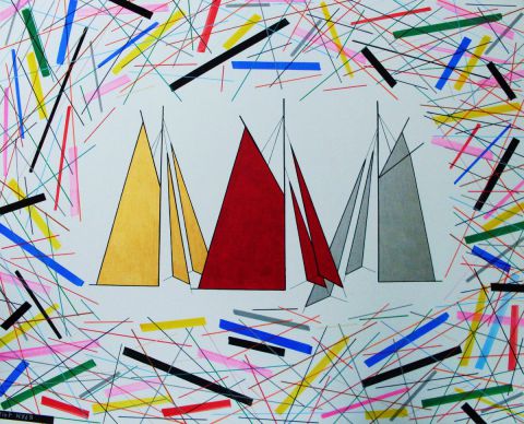 Disco Sails  - Peinture - NYLS Eliot
