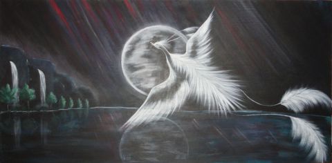 oiseau boréal - Peinture - therese collier