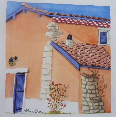 Mas de Provence - Peinture - Aurelie d'ornellas