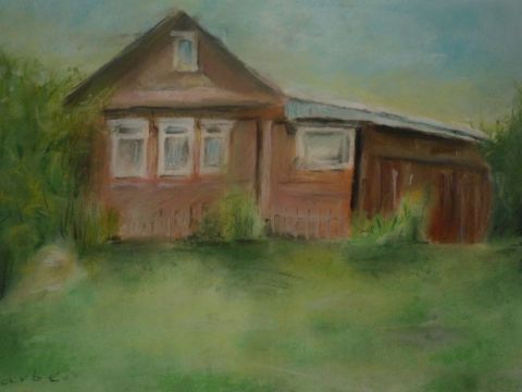 maison russe - Peinture - piartigino