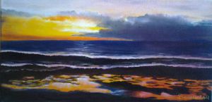 Voir cette oeuvre de jiji: mer au coucher de soleil