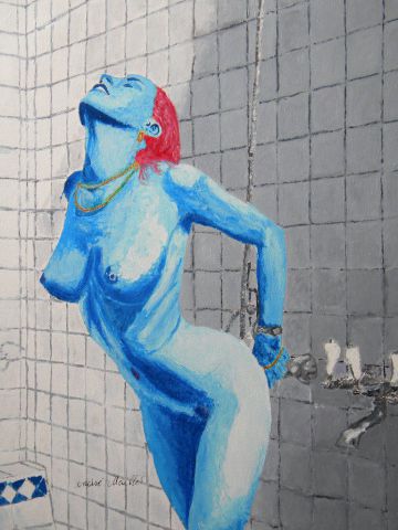 L'artiste Andre MAILLET - la douche