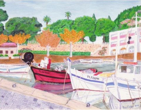 port de provence - Peinture - alain FLAHOU