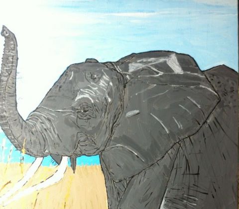 L'artiste DJL - ELEPHANT AFRICAIN