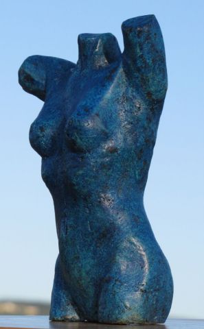 L'artiste Didier MALLARD - buste femme patiné