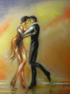 Peinture de Jacques-Henry Lagranges: Tango