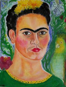 Voir cette oeuvre de Cindy MILLET: Portraits de Frida Kahlo, icône zapotèque