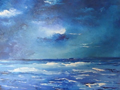 OCEAN - BLEU - Peinture - DE GREEF Roger
