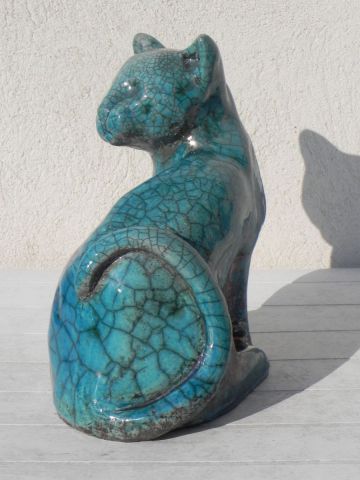 chat persan - Sculpture - victoire
