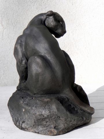 panthère noire - Sculpture - victoire