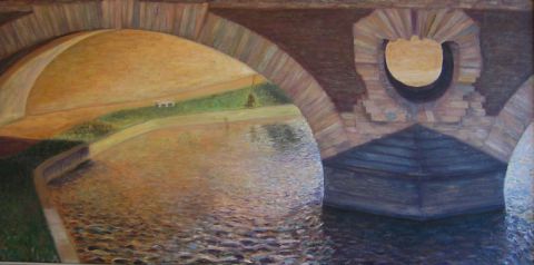 Le pont neuf (Toulouse) - Peinture - chanu