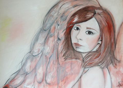 l'ange du 20 octobre - Peinture - audrey denis