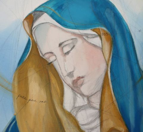 Notre Dame des miracles - Peinture - audrey denis